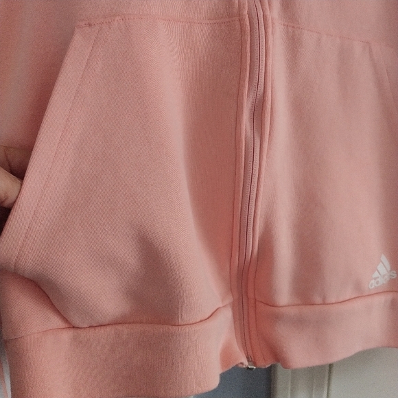 Adidas I Am Sport Game Day Crop Hoodie Peach L - Picture 3 of 13